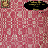 Bayberry Weave Cranberry/Red & Tan Woven Table Top Collection