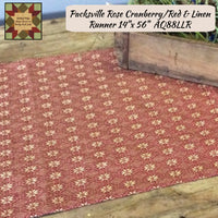 Packsville Rose Cranberry & LINEN Table Top Collection