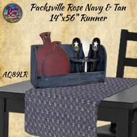 *Packsville Rose Navy & Tan Table Top Collection