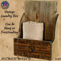 Vintage Laundry Box Freestanding or Hang