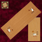 All is Calm Tea Dyed Runner or Towel Star & Sheep