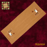 All is Calm Tea Dyed Runner or Towel Star & Sheep
