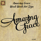 Amazing Grace Wooden Word Art Sign 18"L