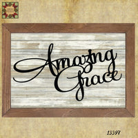 Amazing Grace Wooden Word Art Sign 18"L