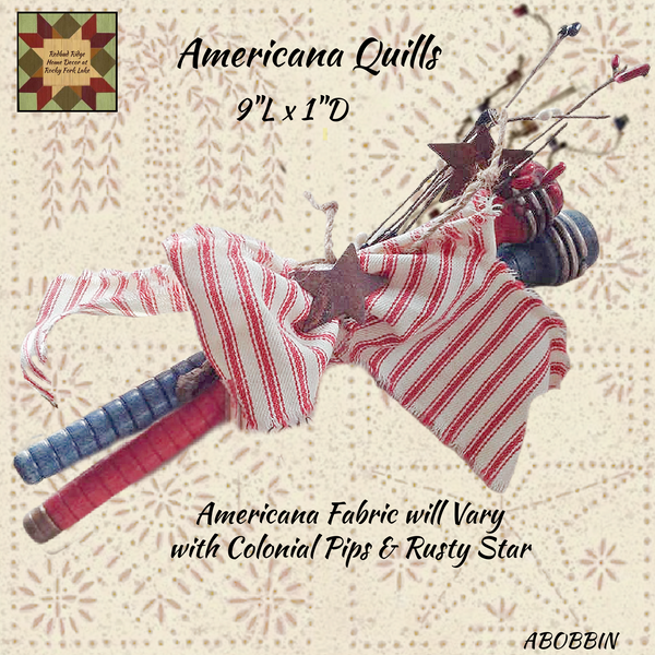 Americana Quills 2 Set with Country Pips & Rusty Star