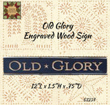 Americana Patriotic Signs Engraved 12"L 6 Styles