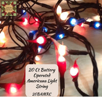 Americana Light Strand 20 or 35 Count Battery Operated