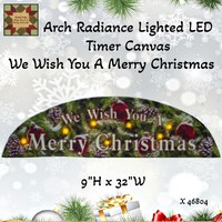 Over The Door Arch Merry Christmas' Light-Up Wrapped Canvas