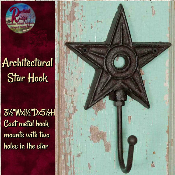 Vintage Architectural Wall Star Hook *** 50% Savings