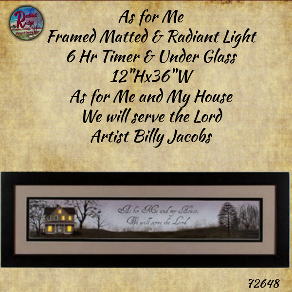 As For Me~  Billy Jacobs Framed, Matted Picture