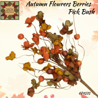 Autumn Flowers and Berries Floral