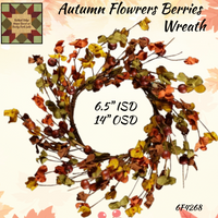 Autumn Flowers and Berries Floral