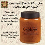 Crossroads Butter Maple Syrup Candle Jars 16, 26, 48 or 64 oz