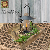 Brick Mold Rustic Reclaimed Aged Wood Square 12.5"x11"