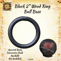 Decorative Cardinals Hand-painted Wood Ball 4" & Available Display Stands Available