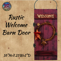 Rustic Welcome Barn Door  **50% Savings