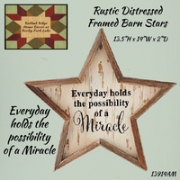Framed Inspirational Barn Stars Rustic Distressed Signs 50% OFF SAVINGS