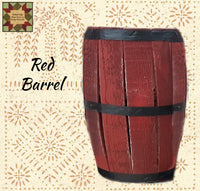Wood Barrel 12”H Assorted Colors