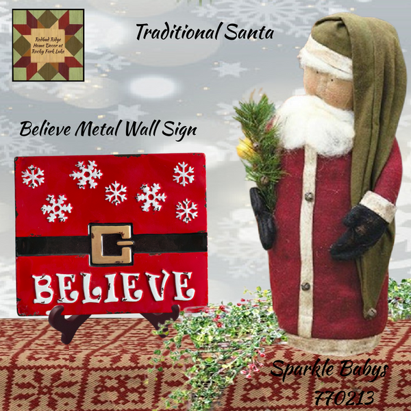 Believe Metal Wall Sign