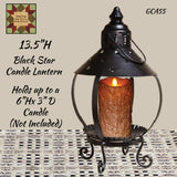 Black Star Candle Lantern