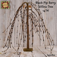 Willow Tree 14" Black Pip Berry