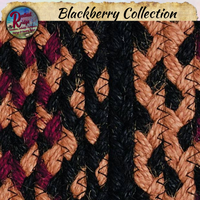 Blackberry Star Jute Oval Rugs Assorted Sizes