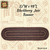 Blackberry Jute 13x48 Table Runner