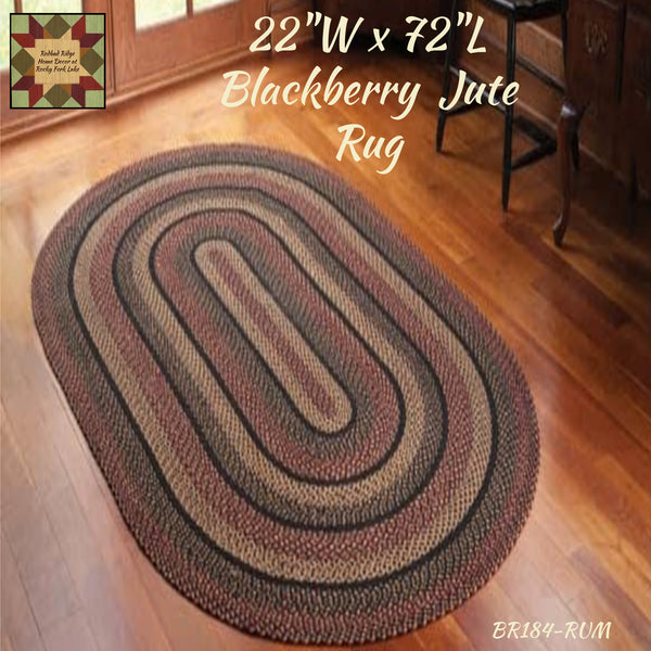 Blackberry Jute 22" x 72" Rug