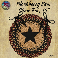 Blackberry Star Jute Table Toppers & Chair Pads