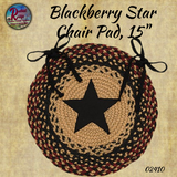Blackberry Star Jute Table Toppers & Chair Pads