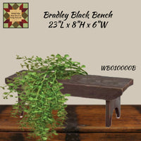 Bradley Distressed Wood Bench