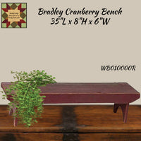 Bradley Distressed Wood Bench