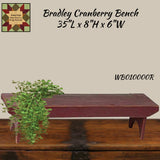 Bradley Distressed Wood Bench