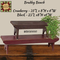 Bradley Distressed Wood Bench
