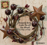 Burgundy Berry Combo Pip Star Wreaths Choice