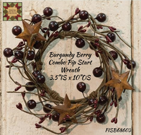 Burgundy Berry Combo Pip Star Wreaths Choice