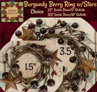 Burgundy Berry Combo Pip Star Wreaths Choice