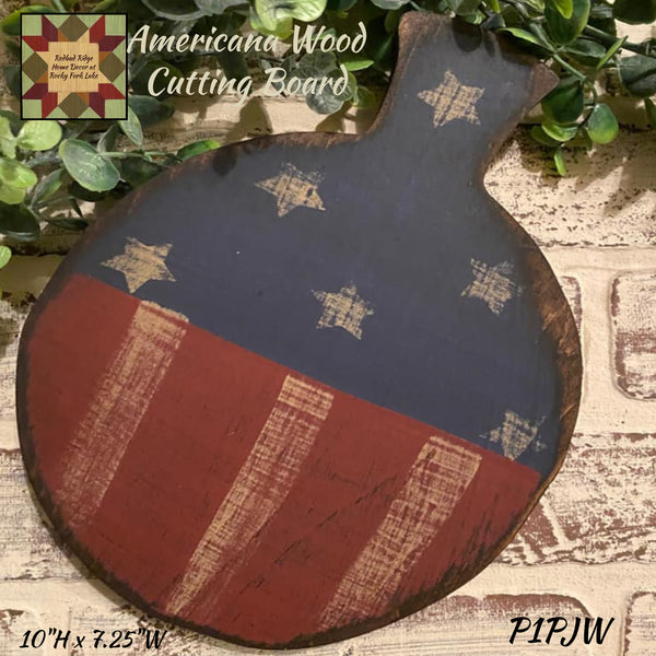 Americana Patriotic Cutting Board