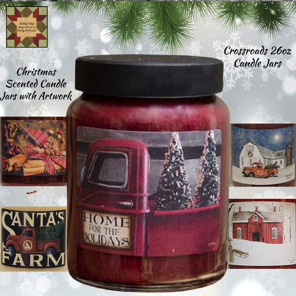 Christmas 26oz Candle Jars Assorted