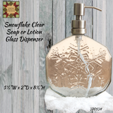 Christmas Snowflake Soap Dispenser