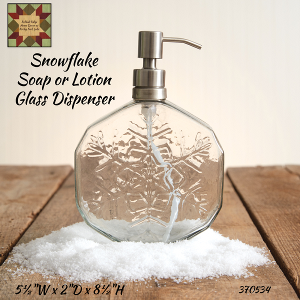 Christmas Snowflake Soap Dispenser