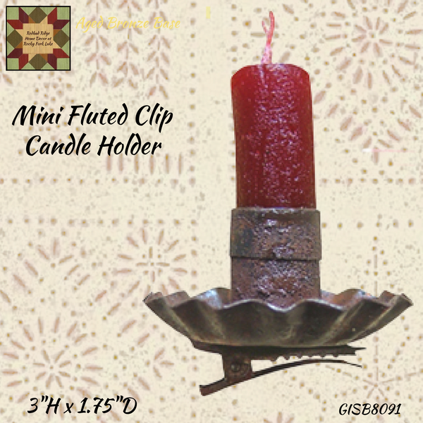 Mini Fluted Clip On Candle Holder