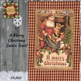 Christmas A Merry Christmas Santa Towel