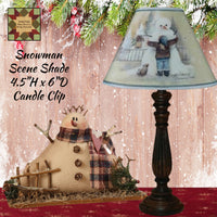 Christmas Snowman Lamp Shade 4.5"H