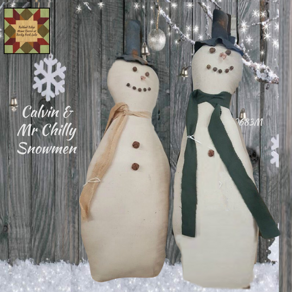 Primitive Snowman Mr Chilly