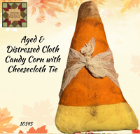 Aged & Distressed Cloth Candy Corn