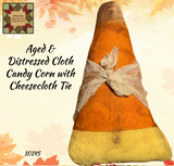 Aged & Distressed Cloth Candy Corn