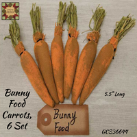 Carrots Bunny 5.5" Long 6 Set