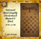 Simplify Checkerboard Aged & Distressed
