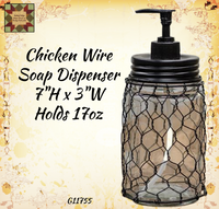 Chicken Wire Soap Dispenser